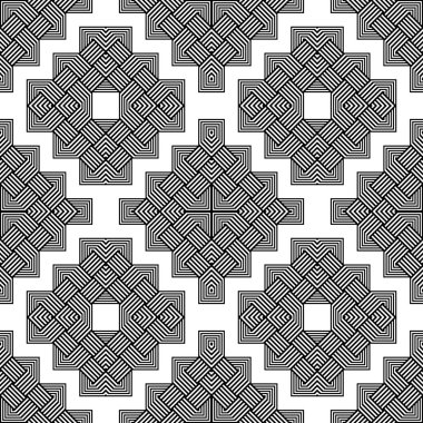 kesintisiz tek renkli geometrik desen tasarım