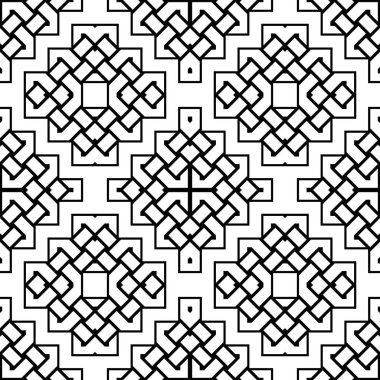 kesintisiz tek renkli geometrik desen tasarım