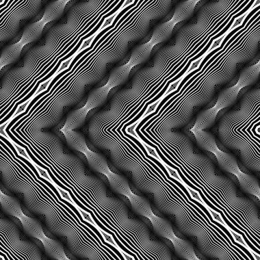 Sorunsuz tek renkli zikzak desen tasarım