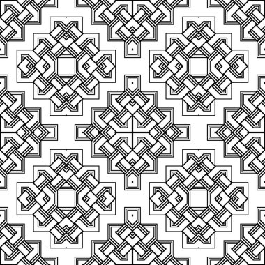 kesintisiz tek renkli geometrik desen tasarım