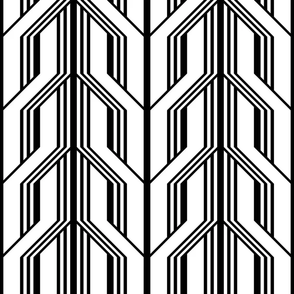 Conception sans couture motif zigzag monochrome — Image vectorielle