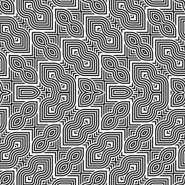 kesintisiz tek renkli geometrik desen tasarım