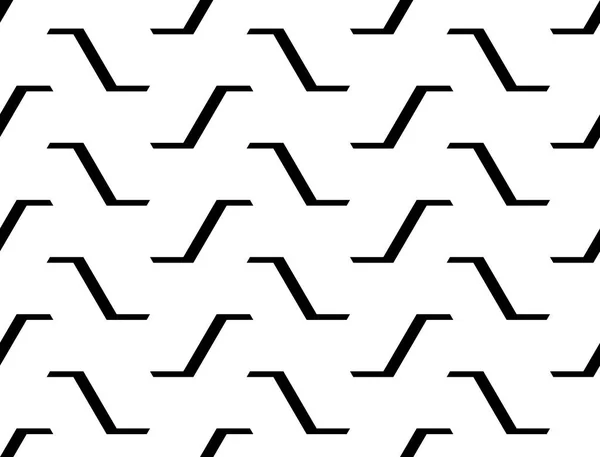 Conception sans couture motif zigzag monochrome — Image vectorielle