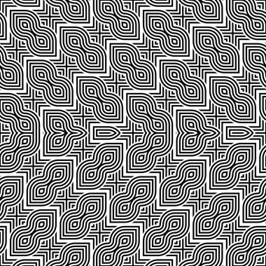 kesintisiz tek renkli geometrik desen tasarım