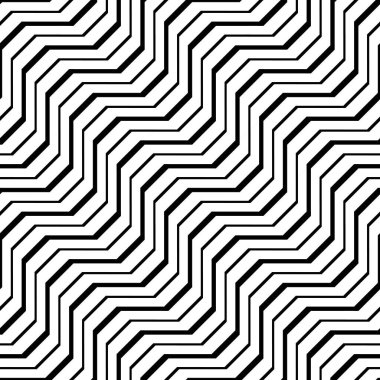 Sorunsuz tek renkli zikzak desen tasarım