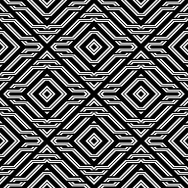 kesintisiz tek renkli geometrik desen tasarım