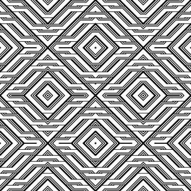 kesintisiz tek renkli geometrik desen tasarım