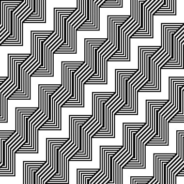 Sorunsuz tek renkli zikzak desen tasarım