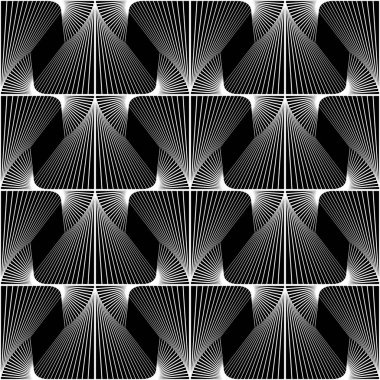 kesintisiz tek renkli geometrik desen tasarım