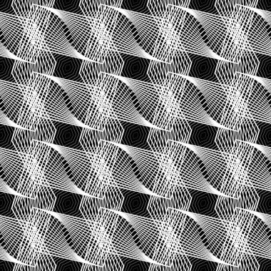 kesintisiz tek renkli geometrik desen tasarım