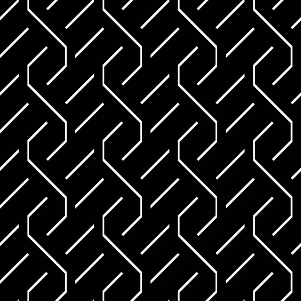 Conception sans couture motif zigzag monochrome — Image vectorielle