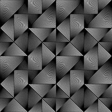 kesintisiz tek renkli geometrik desen tasarım