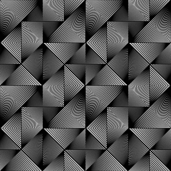 Projekt monochromatyczne wzór geometryczny — Wektor stockowy