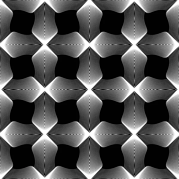 Design seamless monochrome decorative pattern — Stock Vector