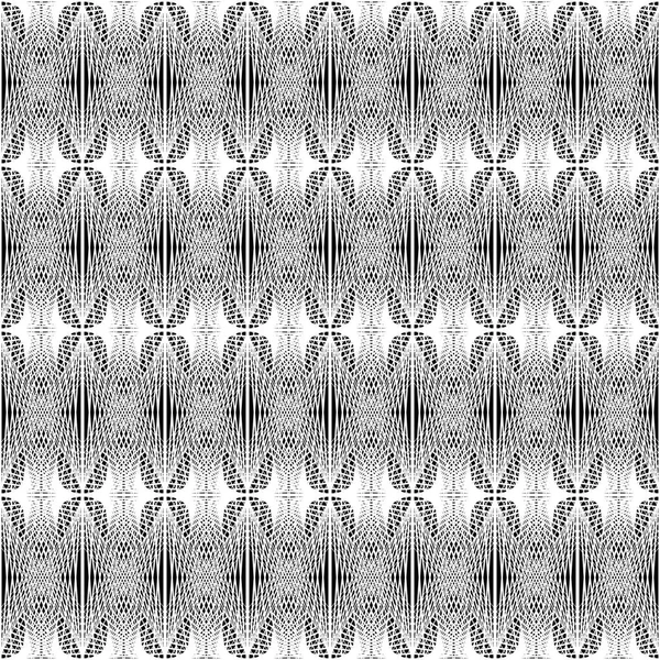 Design motif décoratif monochrome sans couture — Image vectorielle