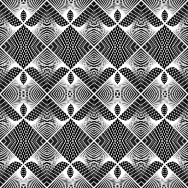 kesintisiz tek renkli geometrik desen tasarım