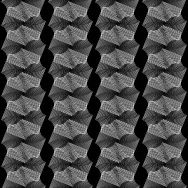 kesintisiz tek renkli geometrik desen tasarım