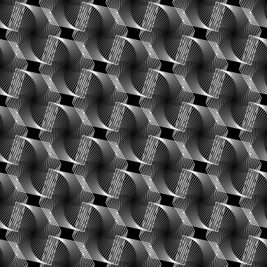 kesintisiz tek renkli geometrik desen tasarım