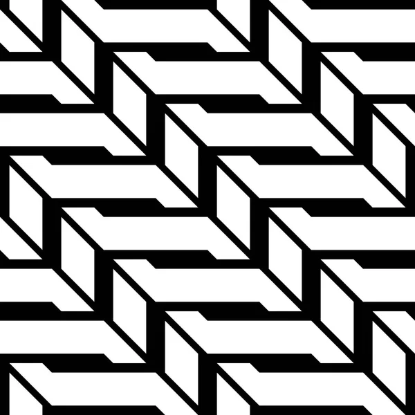 Diseño inconsútil patrón monocromo zigzag — Archivo Imágenes Vectoriales