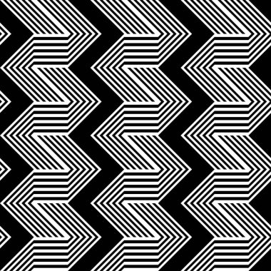 Sorunsuz tek renkli zikzak desen tasarım