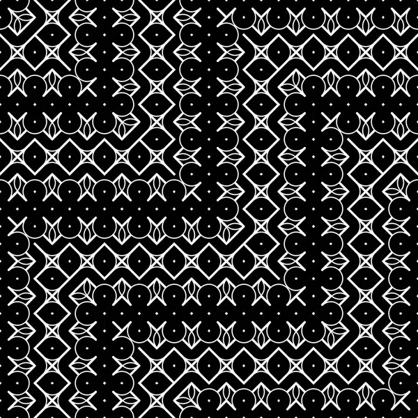 Design seamless monochrome lacy pattern — Stock Vector