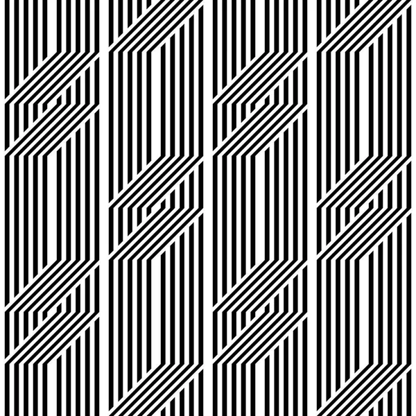 Ontwerp naadloze monochroom zigzag patroon — Stockvector