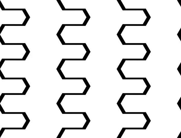 Diseño inconsútil patrón monocromo zigzag — Archivo Imágenes Vectoriales