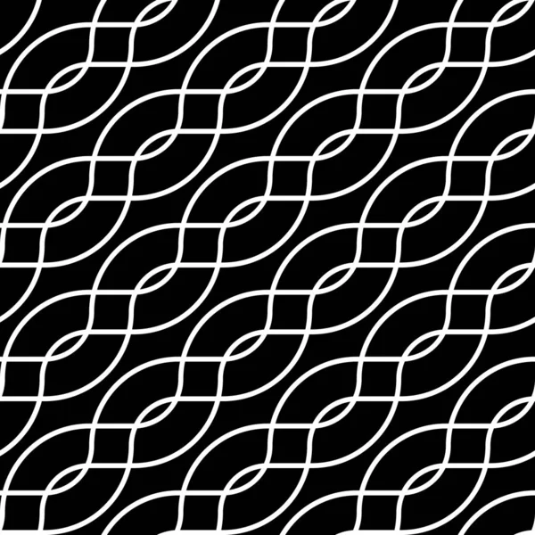 シームレスなモノクロ グリッドのデザイン パターン — ストックベクタ