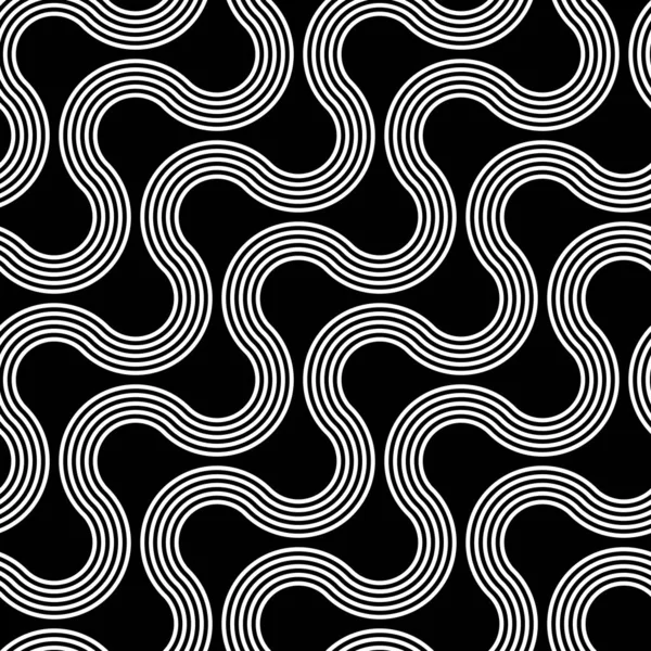 Design senza soluzione di continuità modello a zig-zag monocromatico — Vettoriale Stock