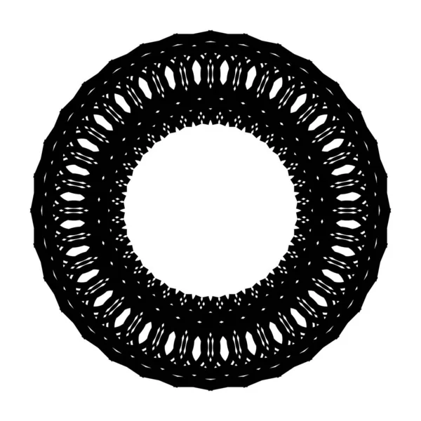 Design monochrome decorative circle element — ストックベクタ