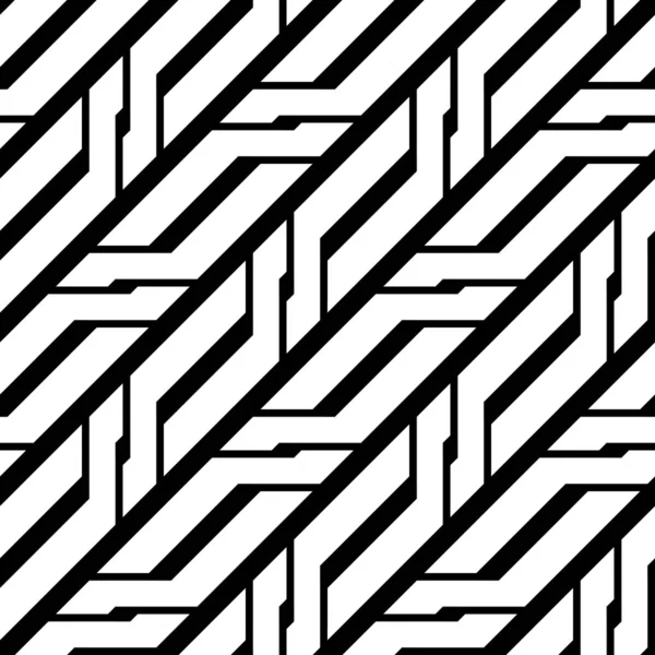 Diseño inconsútil patrón monocromo zigzag — Archivo Imágenes Vectoriales