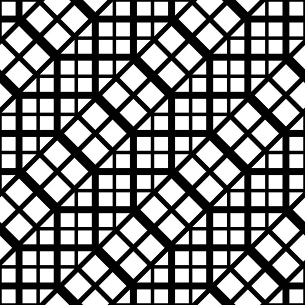 Design seamless monochrome grid pattern — Stock Vector