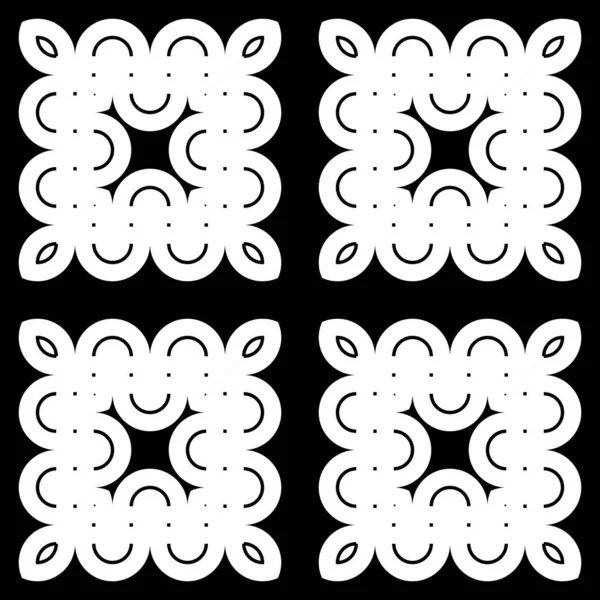 Design seamless monochrome decorative pattern — Stock Vector