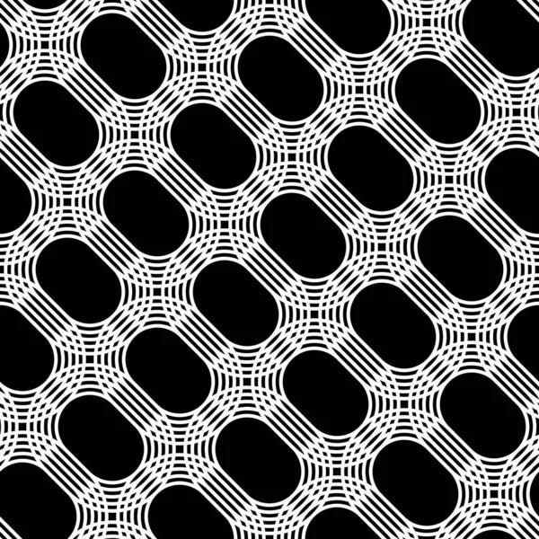 Design padrão de grade monocromática sem costura — Vetor de Stock