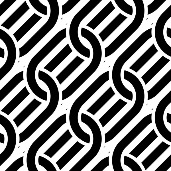 Sorunsuz zinciri desen tasarım. Tek renkli elips arka plan soyut. Vektör sanat