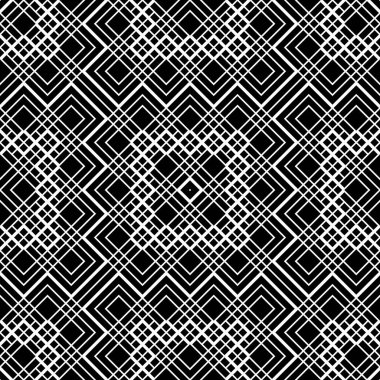 Tasarım Dikişsiz tek renkli geometrik desen. Soyut arka plan ızgara. Vektör sanat