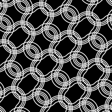 Kusursuz tek renkli ızgara deseni tasarla. Soyut iç içe geçmiş. Vektör sanatı