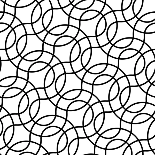 シームレスなモノクロジグザグパターンを設計します 抽象的なインターレースの背景 ベクトルアート — ストックベクタ