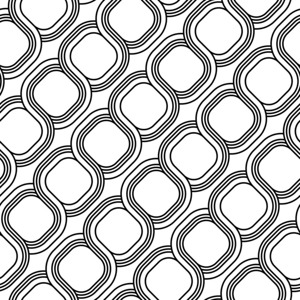 Design Seamless Spiral Twisted Pattern Abstract Monochrome Background Vector Art — Stock Vector