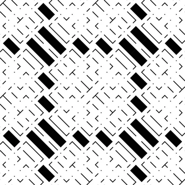 Design Motif Géométrique Monochrome Sans Couture Fond Réseau Abstrait Art — Image vectorielle