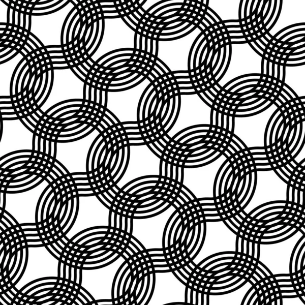 Desain Pola Monokrom Zigzag Mulus Latar Belakang Abstrak Yang Saling - Stok Vektor