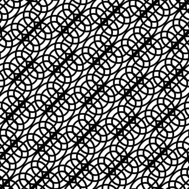 Kusursuz tek renkli ızgara deseni tasarla. Soyut iç içe geçmiş. Vektör sanatı