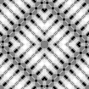 Tasarım Dikişsiz tek renkli geometrik desen. Soyut arka plan ızgara. Vektör sanat