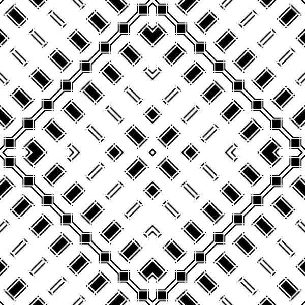 Design Motif Géométrique Monochrome Sans Couture Fond Réseau Abstrait Art — Image vectorielle