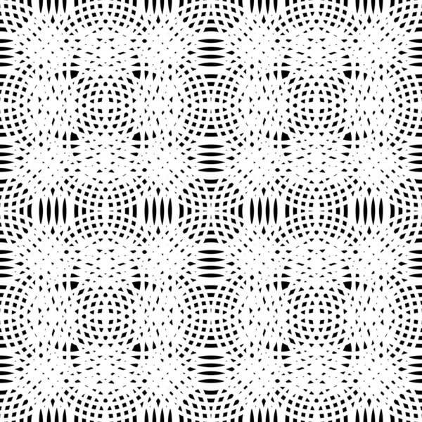 Design Seamless Grating Pattern Abstract Monochrome Interlaced Background Vector Art — Stock Vector