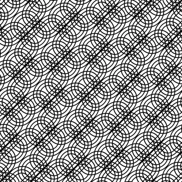 シームレスなモノクログレーディングパターンを設計します 抽象的なインターレースの背景 ベクトルアート — ストックベクタ