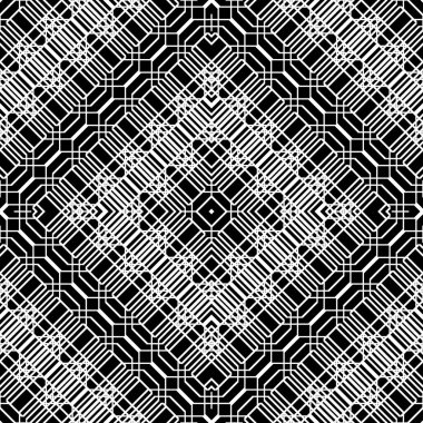 Tasarım Dikişsiz tek renkli geometrik desen. Soyut arka plan ızgara. Vektör sanat
