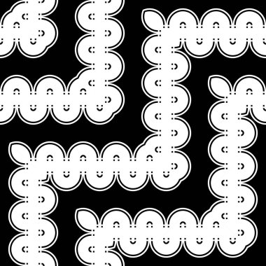 Tasarım sorunsuz tek renkli Kılavuz deseni. Zikzak arka plan. Vektör sanat