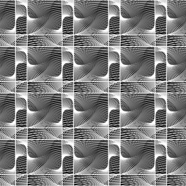 Kusursuz tek renkli dekoratif desen tasarla. Soyut çizgiler dokulu arkaplan. Vektör sanatı. Eğim yok