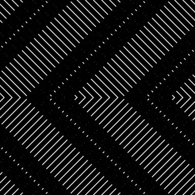 Kusursuz zikzak deseni tasarla. Soyut monokrom çizgili arka plan. Vektör sanatı